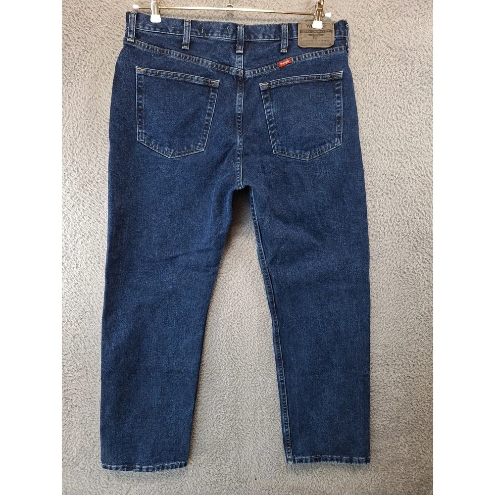 Wrangler‎ Jeans Mens 36x29 (Fits 36x29) Blue Denim Regular Fit Work Streetwear